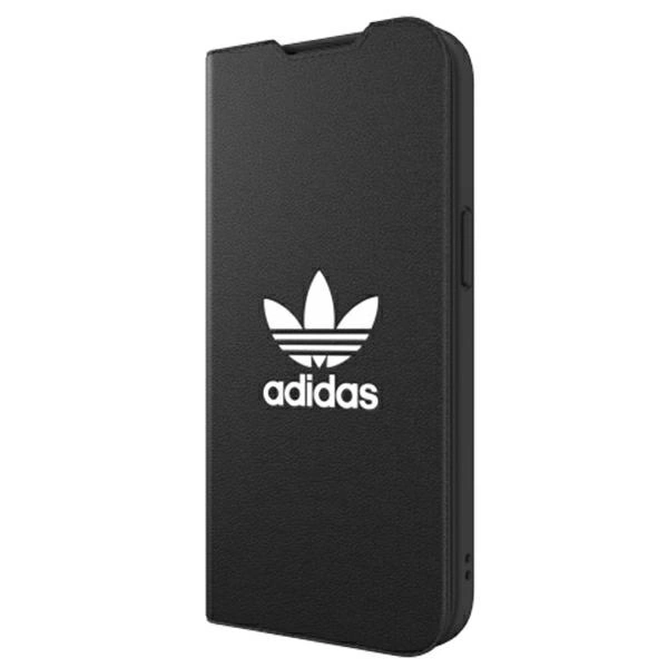 89581_3 Adidas OR Booklet Case BASIC iPhone 13 6,1" czarno biały/black white 47086eng