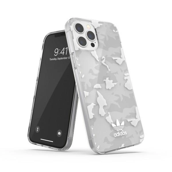 89731_1 Adidas OR SnapCase Camo iPhone 12 Pro Ma x przezroczysty/biały 43706eng