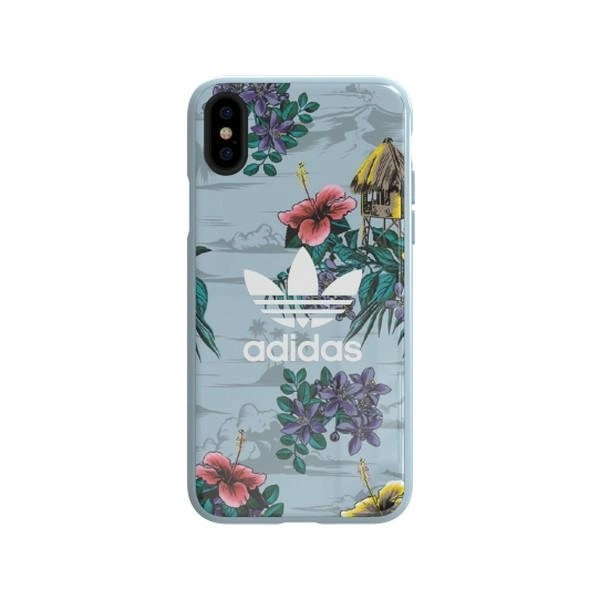 89744_2 Adidas OR SnapCase Floral iPhone X/Xs 32139 szary/grey CJ8322eng