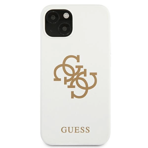89832_3 Guess GUHCP13SLS4GGWH iPhone 13 mini 5.4" white/white hard case Silicone 4G Logoeng