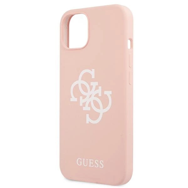 89833_6 Guess GUHCP13SLS4GWPI iPhone 13 mini 5.4" pink/pink hard case Silicone 4G Logoeng