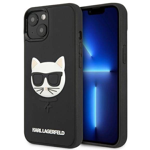 Karl Lagerfeld KLHCP13SCH3DBK 13 mini 5,4" czarny/black hardcase 3D Rubber Choupetteeng