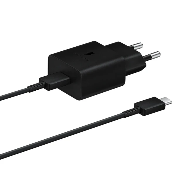 Samsung EP-T1510XBEGEU 15W PD USB-C AFC Wall Charger with USB-C Cable - Blackeng