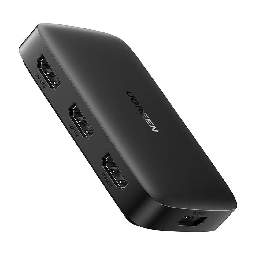 [ON RETURN] Ugreen switch splitter HDMI switch - 3x HDMI 4K 30Hz black (CM332 80125)eng