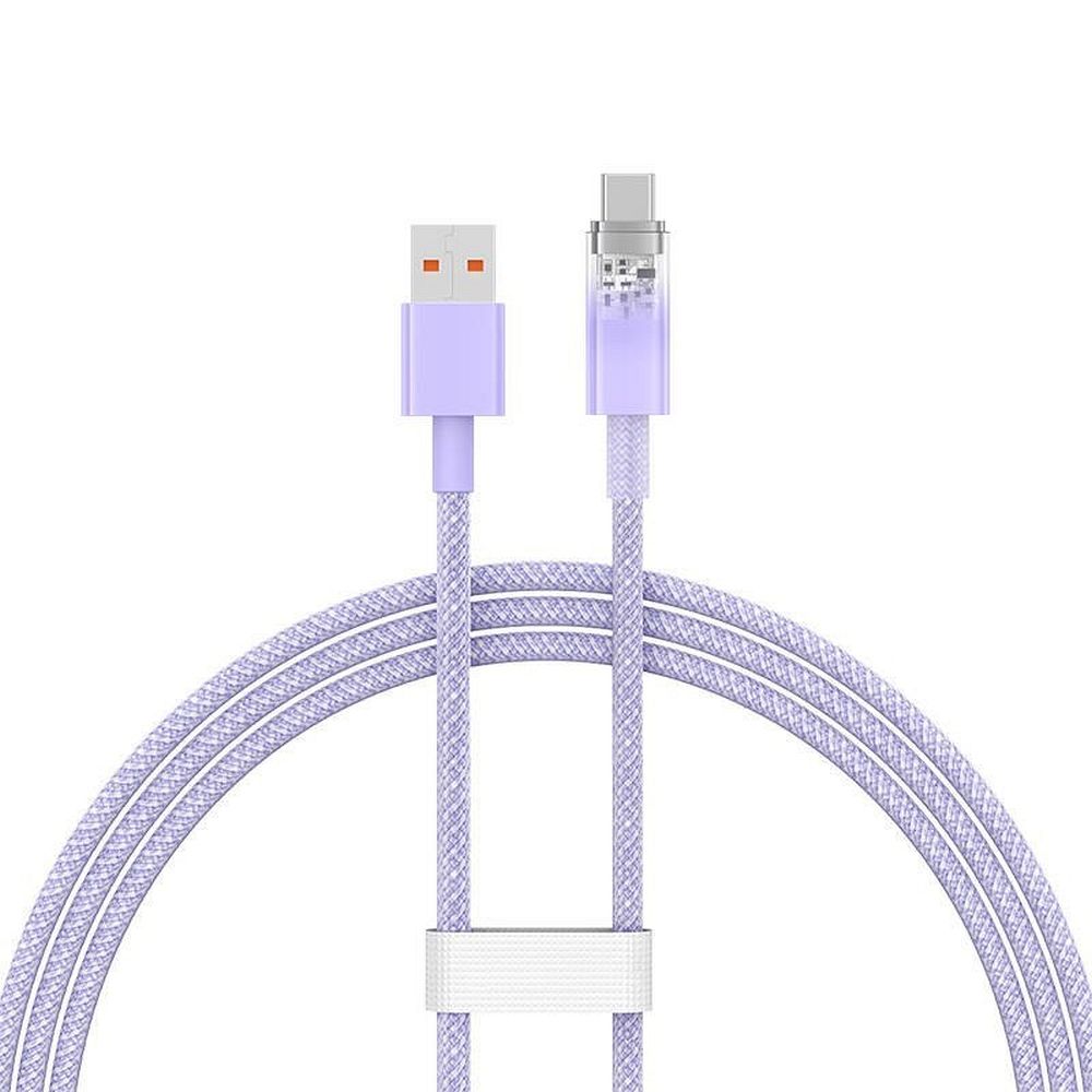 BASEUS cable USB A to Type C PD 100W Explorer CATS010405 1 m purple