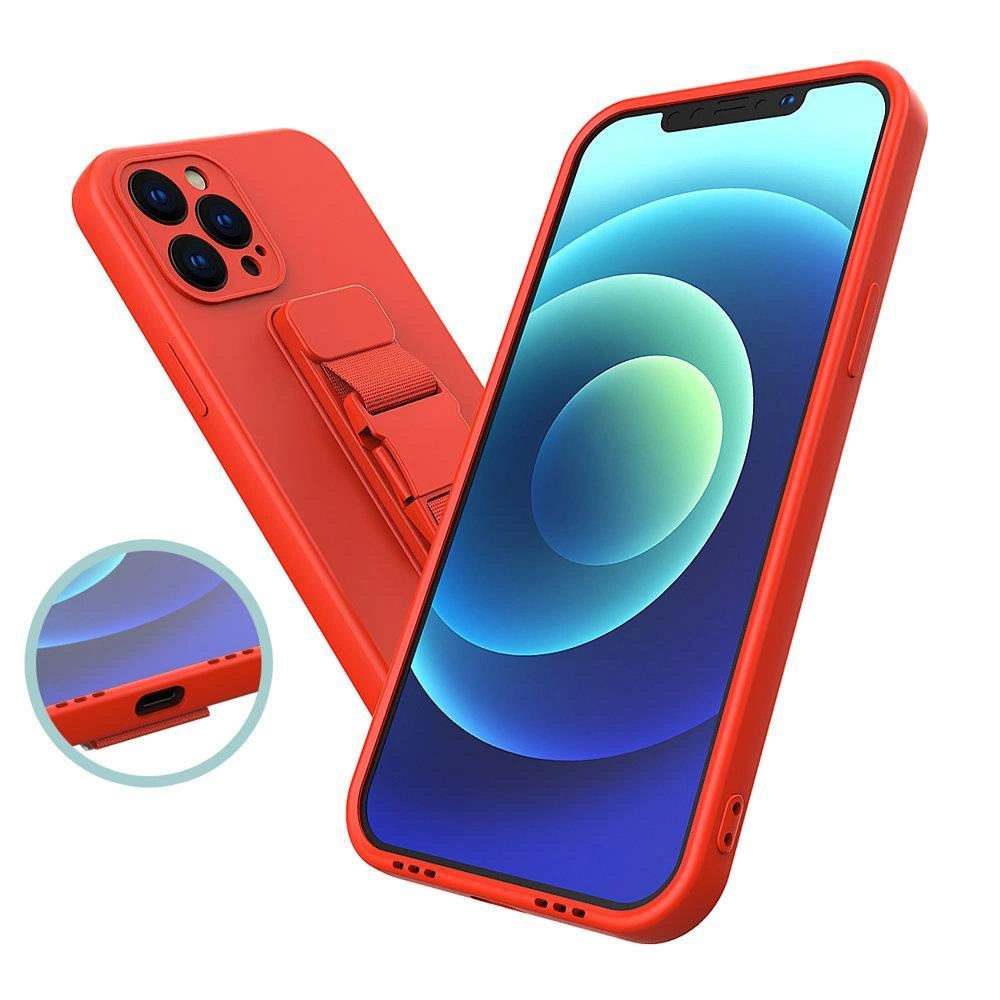 Rope Case Silicone Case with Lanyard Purse Lanyard Strap for Xiaomi Redmi Note 11 Pro Blackeng