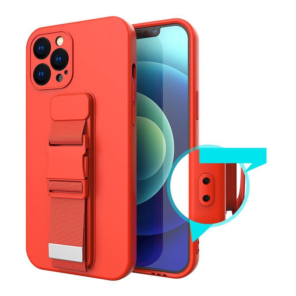 Rope Case Silicone Cover with Lanyard Purse Lanyard Strap for Xiaomi Redmi Note 11 Pro Pinkeng