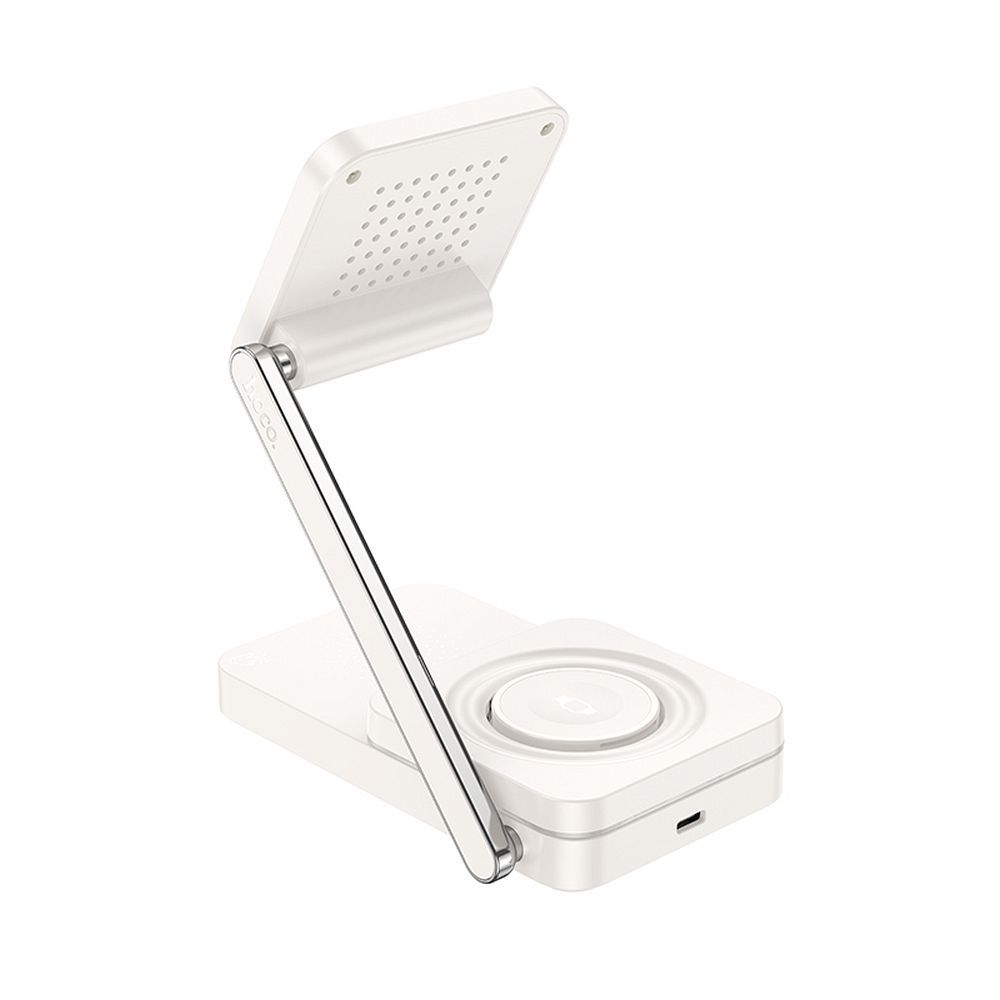 EOL HOCO wireless charger 3in1 compatible with MagSafe 15W CQ10 milky white