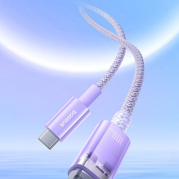 BASEUS cabel Type C to Type C PD 6A 100W Explorer P10319703221-01 / CB000043 1 m purple