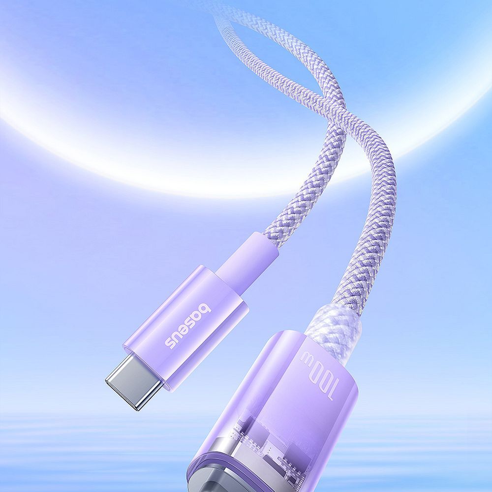 BASEUS cabel Type C to Type C PD 6A 100W Explorer P10319703221-01 / CB000043 1 m purple