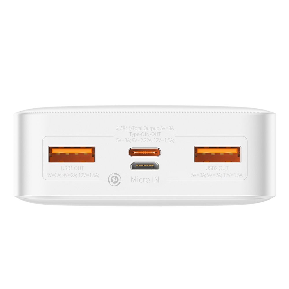 BASEUS powerbank 20000 mAh PD QC3.0 3A 20W PPBD050302 white