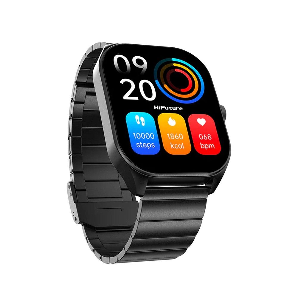 HIFUTURE stainless steel smartwatch with call function APEX (IP68) black