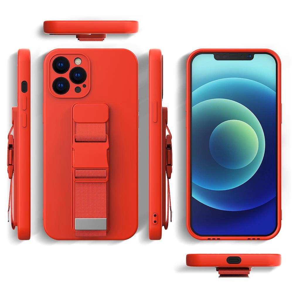 Rope Case Silicone Lanyard Cover Purse Lanyard Strap For Samsung Galaxy A73 Pinkeng