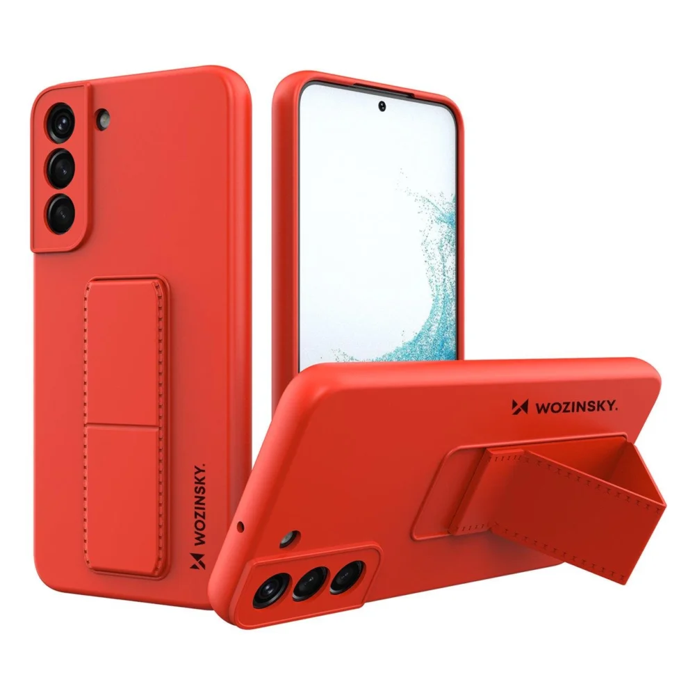 Wozinsky Kickstand Case silicone stand cover for Samsung Galaxy S22 + redeng