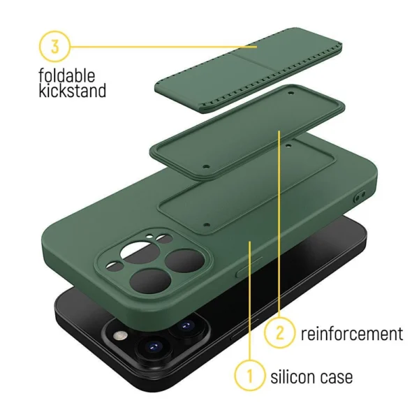 Wozinsky Kickstand Case silicone stand cover for Samsung Galaxy S22 + redeng