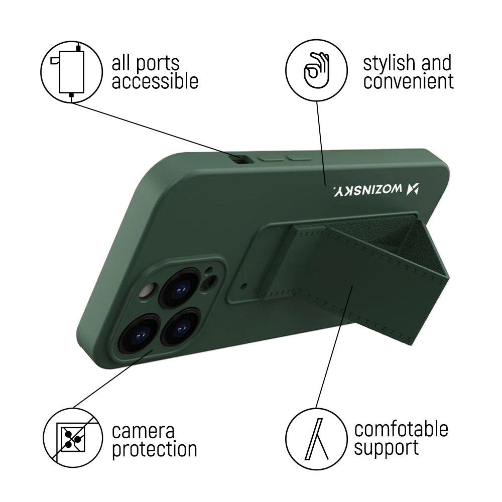 Wozinsky Kickstand Case silicone stand cover for Samsung Galaxy S22 + redeng