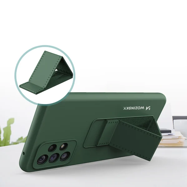 Wozinsky Kickstand Case silicone stand cover for Samsung Galaxy A73 redeng