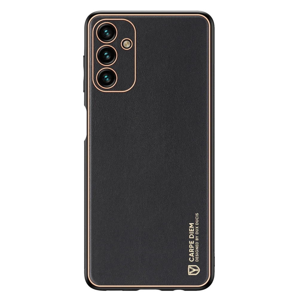 Dux Ducis Yolo elegant cover made of ecological leather for Samsung Galaxy A13 5G blackeng