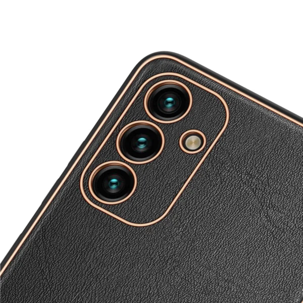 Dux Ducis Yolo elegant cover made of ecological leather for Samsung Galaxy A13 5G blackeng