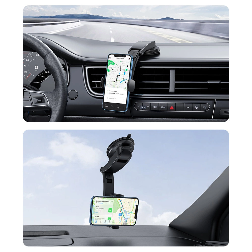 [ON RETURN] Ugreen car clamp for phone on the cockpit glass black (LP370)eng
