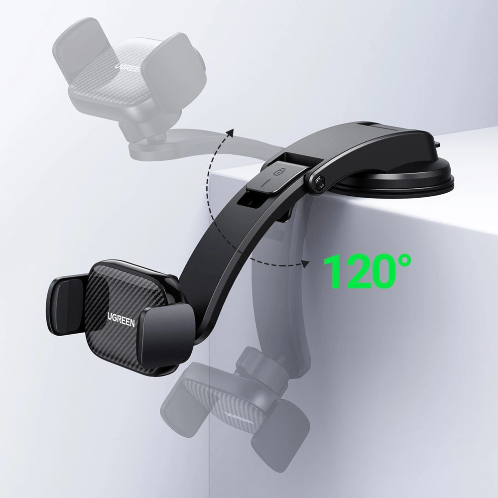 [ON RETURN] Ugreen car clamp for phone on the cockpit glass black (LP370)eng