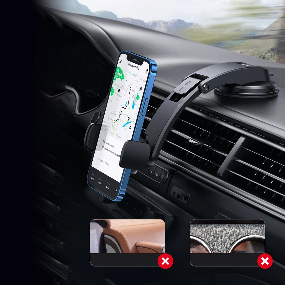 [ON RETURN] Ugreen car clamp for phone on the cockpit glass black (LP370)eng