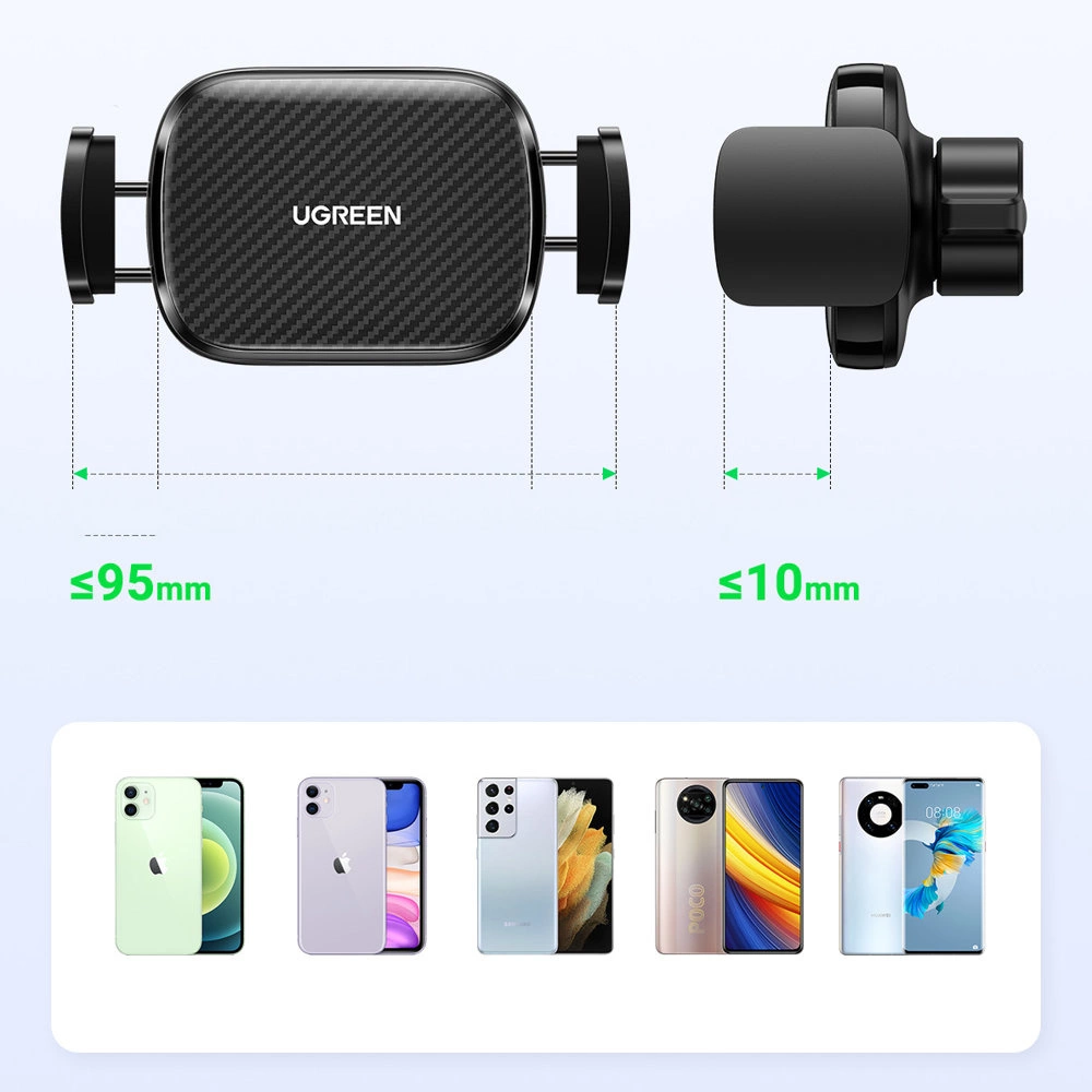 [ON RETURN] Ugreen car clamp for phone on the cockpit glass black (LP370)eng