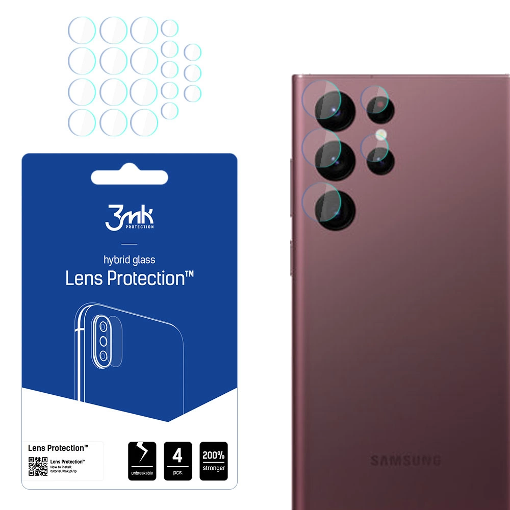 3mk Lens Protection™ hybrid camera glass for Samsung Galaxy S22 Ultra 5Geng