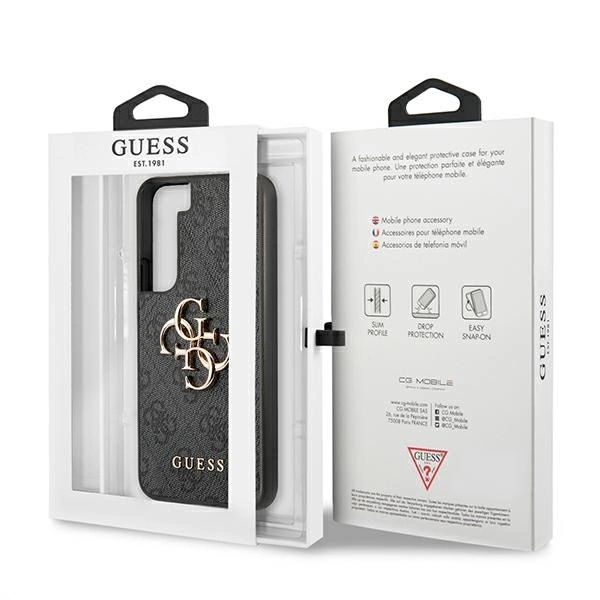 Guess GUHCS22S4GMGGR S901 S22 szary/grey hardcase 4G Big Metal Logoeng