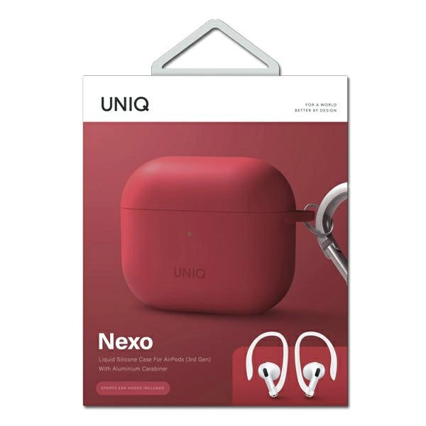90335_5 Uniq Nexo case for AirPods 3 + Ear Hooks Silicone - redeng