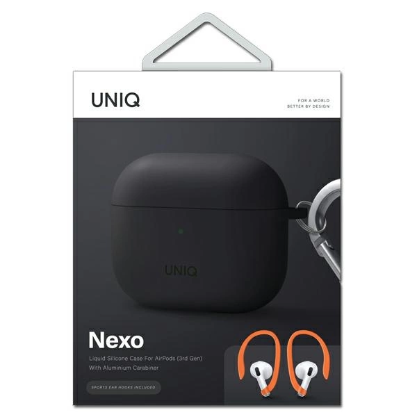 Uniq Nexo case for AirPods 3 + Ear Hooks Silicone - grayeng