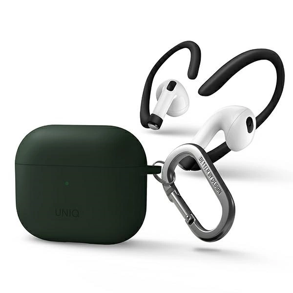 Uniq Nexo case for AirPods 3 + Ear Hooks Silicone - greeneng