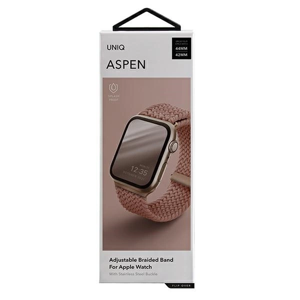 Uniq Aspen Braided strap for Apple Watch 1/2/3/4/5/6/7/8/SE/SE2 44/42/45mm - pinkeng