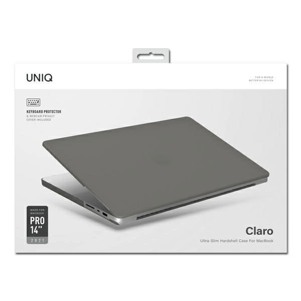 Uniq Claro case for MacBook Pro 14'' (2021) - transparent-grayeng