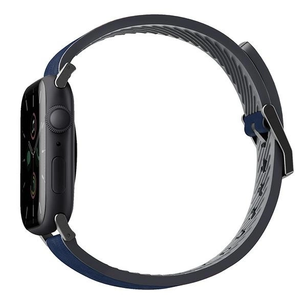 Uniq Straden Leather Hybrid Strap for Apple Watch 1/2/3/4/5/6/7/8/SE/SE2/Ultra 42/44/45/49mm - blueeng