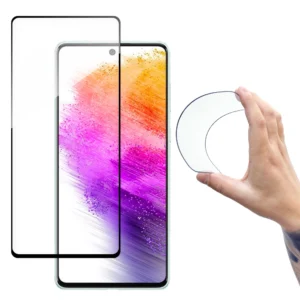 Wozinsky Full Cover Flexi Nano glass film tempered glass with a frame for Samsung Galaxy A73 transparenteng