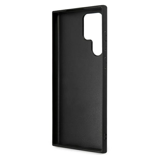 Guess GUHCS22L4GMGGR S908 S22 Ultra szary/grey hardcase 4G Big Metal Logoeng