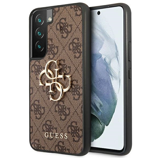 Guess GUHCS22S4GMGBR S901 S22 brązowy/brown hardcase 4G Big Metal Logoeng