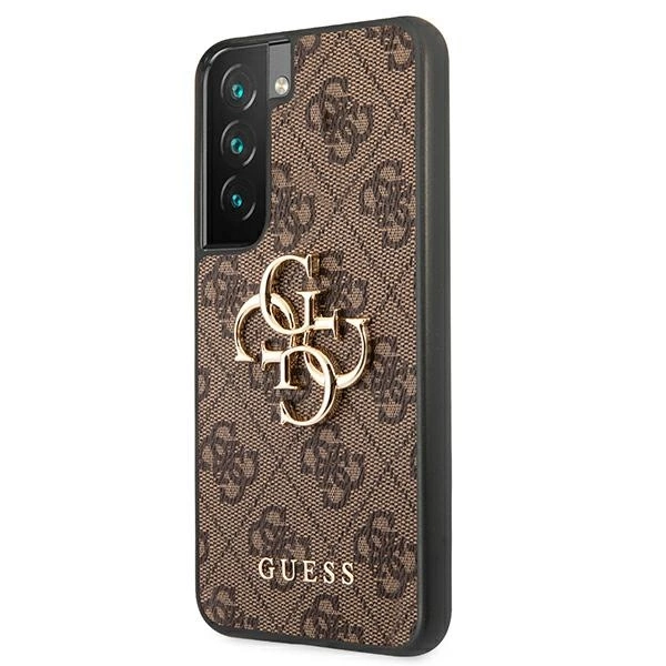 Guess GUHCS22S4GMGBR S901 S22 brązowy/brown hardcase 4G Big Metal Logoeng