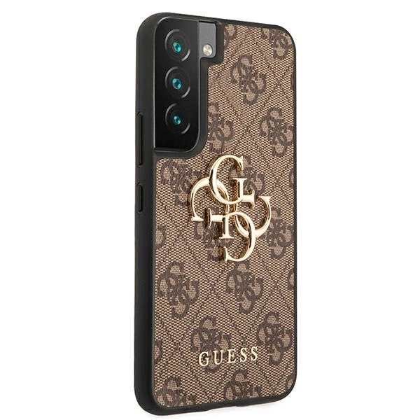 Guess GUHCS22S4GMGBR S901 S22 brązowy/brown hardcase 4G Big Metal Logoeng