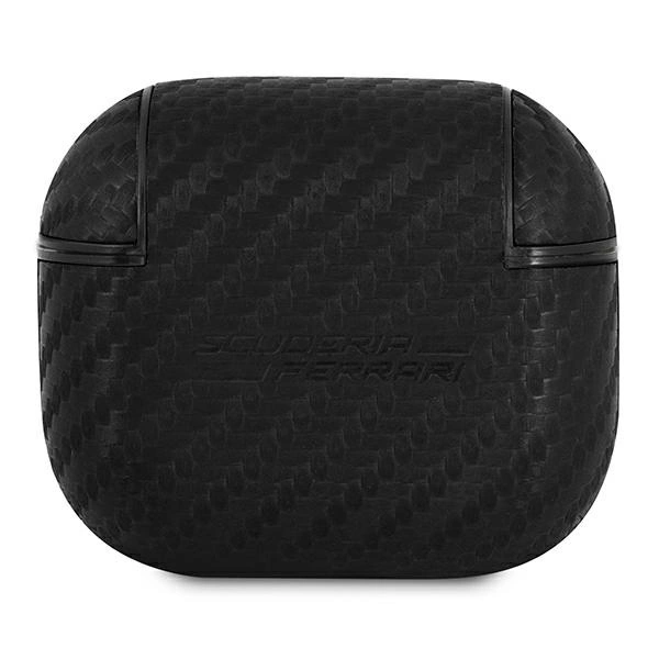 Ferrari FESA3CABK AirPods 3 cover black/black On Track PU Carboneng