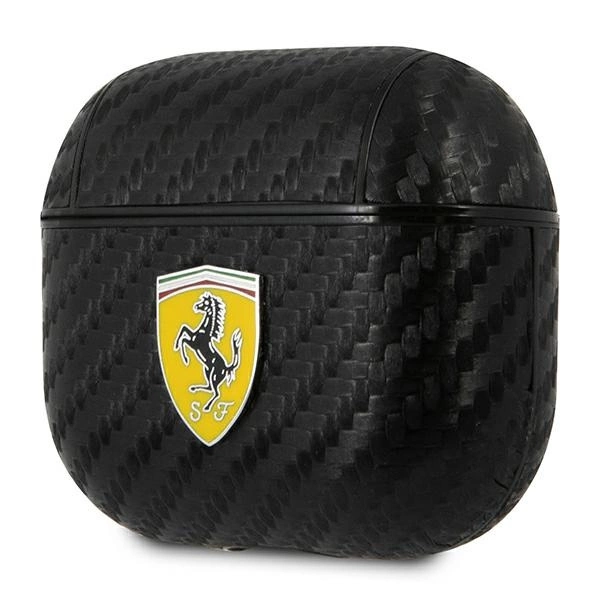Ferrari FESA3CABK AirPods 3 cover black/black On Track PU Carboneng