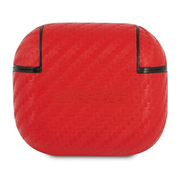 Ferrari FESA3CARE AirPods 3 cover red/red On Track PU Carboneng