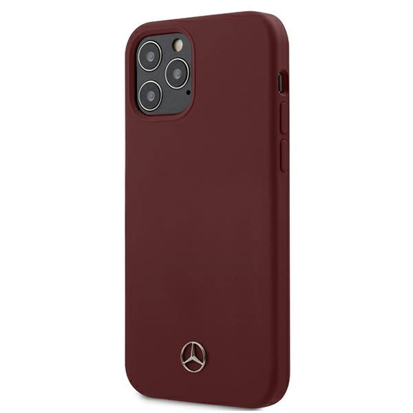 Mercedes MEHCP12MSILRE iPhone 12/12 Pro 6,1" czerwony/red hardcase Silicone Lineeng
