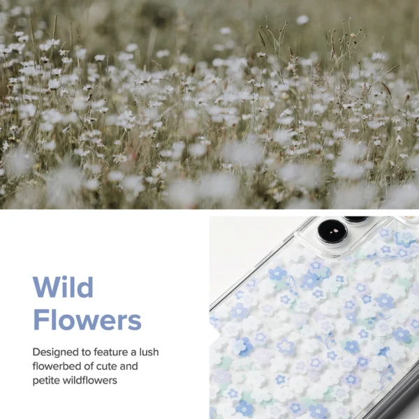 Ringke Fusion Design Armored Case Cover with Gel Frame for Samsung Galaxy S22 + (S22 Plus) transparent (Floral) (F593R31)eng