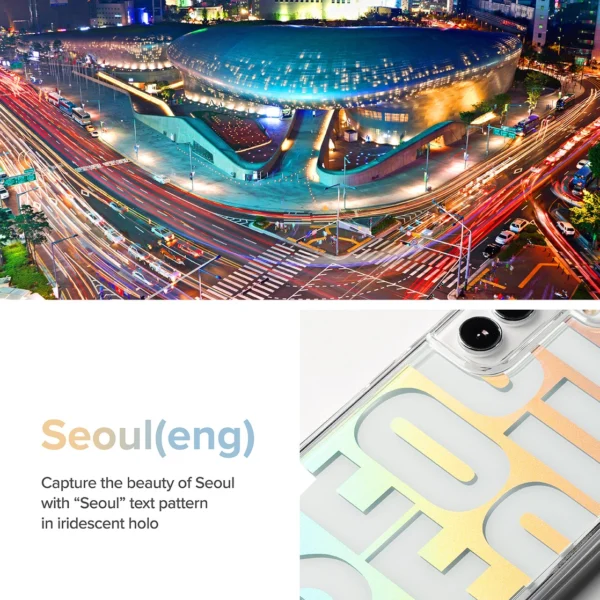 Ringke Fusion Design Armored Case Cover with Gel Frame for Samsung Galaxy S22 + (S22 Plus) transparent (Seoul) (F593R89)eng