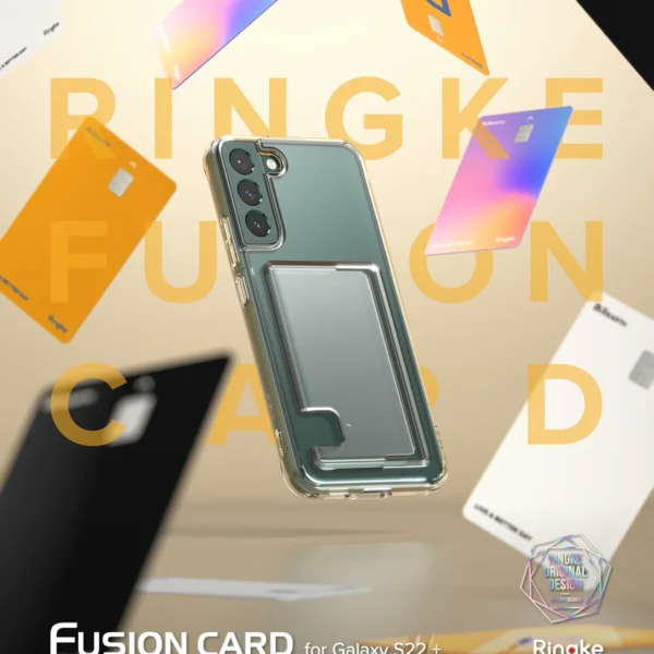 Ringke Fusion Card Case for Samsung Galaxy S22 + (S22 Plus) Card Wallet Documents Transparent (FCD593R52)eng