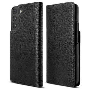 Ringke Folio Signature Flip Leather Case for Samsung Galaxy S22 + (S22 Plus) Black (FSS118R262)eng