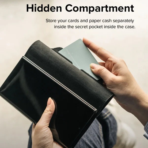 Ringke Folio Signature Flip Leather Case for Samsung Galaxy S22 + (S22 Plus) Black (FSS118R262)eng