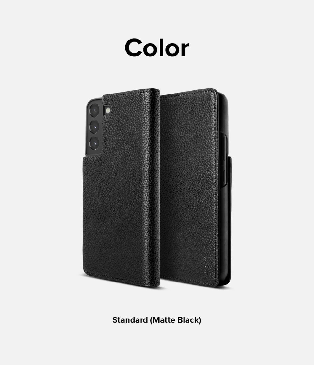 Ringke Folio Signature Flip Leather Case for Samsung Galaxy S22 Black (FSS119R263)eng